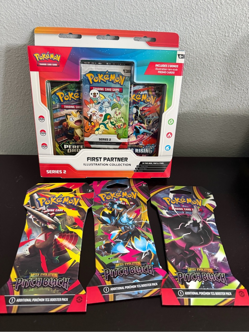 Pokemon First Partner Series 2 AND 3 Pitch Black Booster Packs